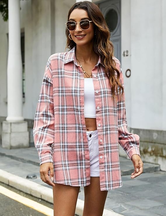 womens flannel shirts