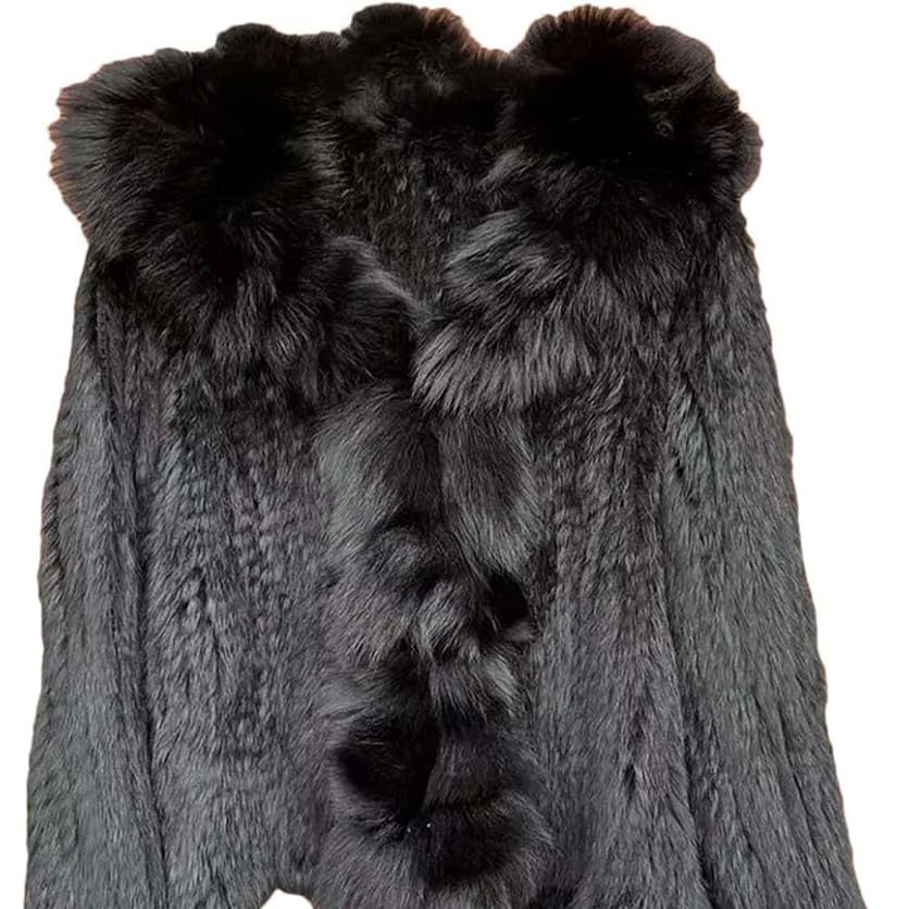 black fur coat