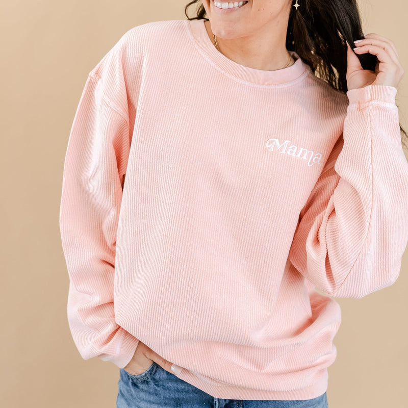 corded sweatshirt