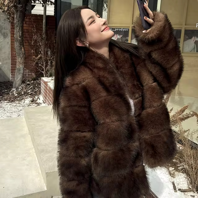 faux mink coat