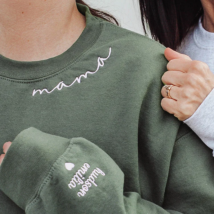 custom embroidered sweatshirt